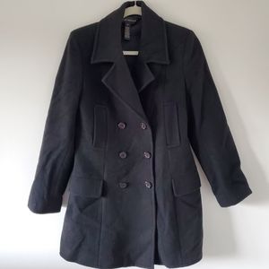 Club Monaco black pea coat size S
